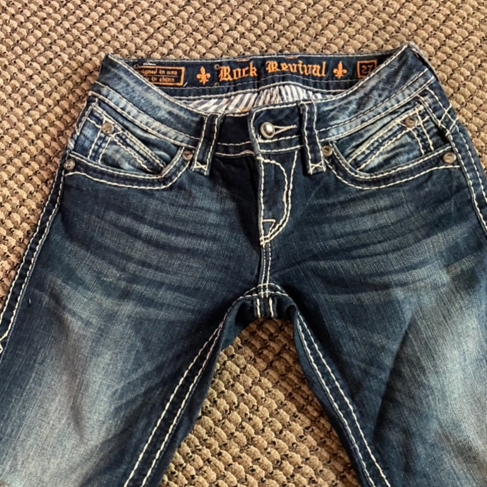 ROCK REVIVAL SKINNY JEANS LONG 27